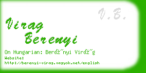 virag berenyi business card